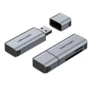 Vention CLIH0 2-in-1 USB-A Card Reader - Gray USB 3.0 - (SD+TF) - Dual Drive