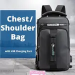 WATERPROOF MEN CHEST BAG ANTI THEFT MAN SHOULDER BACKPACK WI