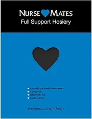 Nurse Mates Full Support Pantyhose | 6 mmHg Graduated Compression | Light Support | Cool and Comforatable | 1 Pair, Jet Black, B