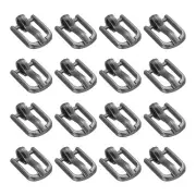 30Pcs Metal Roller Buckles, 5mm - 0.2" Sewing Mini Buckle (Metallic Black, 9mm)