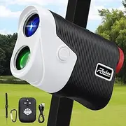 [Roykaw] Golf Rangefinder with Slope, 1200 Yards Laser Range Finder for Golfing/Hunting, 7X Magnification Tournament Legal Rangefinder w/Rechargeable Battery, Magnetic Mount, Fast Flag Lock Vibration