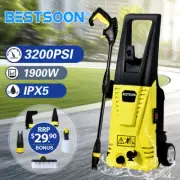 Bestsoon 3200PSI High Pressure Washer Cleaner Electric Water Gurney Pump 5M Hose