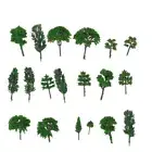100 Pcs Model Train Scenery Fake Plants Scenery Model Trees