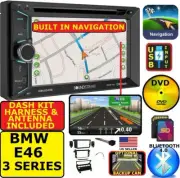 BMW E46 GPS NAVIGATION SYSTEM CD DVD USB BLUETOOTH Double Din Car Stereo Radio (for: BMW)