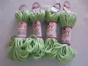 Lot of 4 rolls of 2mm Meadow Amy Braided Nylon Macrame Craft Jewelry Cord 100yds