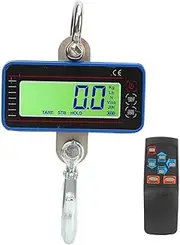 LOCADENCE 1000kg Electronic Crane Scale Aluminum Shell Remote Display LED Display Wireless 20M Thick Carabiner for Fishing Luggage