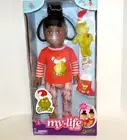 My Life As 18" Poseable Grinch Sleepover Doll Dark Brunette Hair, Brown Eyes NEW