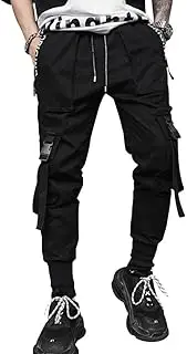 [HONIEE] Men's Hiphop Punk Jogger Sport Harem Pants Cargo Pants