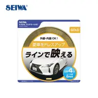 在飛比找PChome24h購物優惠-SEIWA 車內外防撞飾條(金色) K425