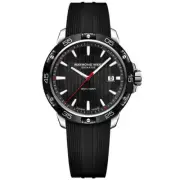 Raymond Weil Tango Black Dial Black Rubber 41mm Mens Quartz Watch 8160-SR1-20001