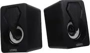 OKUMEYR 1 Pair High Volume USB Computer Speaker Compact Portable Multi Purpose Speaker for Home Office and Gaming Stylish Wired Design with Strong Sound Quality Random Style