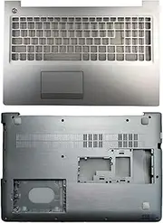New Compatible for Lenovo Ideapad 310-15 310-15ISK 310-15ABR 510-15 510-15ISK 510-15IKB US Keyboard/Palmrest Cover/Laptop Bottom Case (Color : Silver C and D)