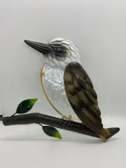 Australian Kookaburra Bird Metal Wall Art Hanger Indoor Outdoor Decor Garden