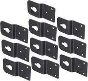 10 Pcs Metal Speaker Hanger Plate Surround Sound Speaker Bracket Easy Mounting High Reliability