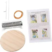 HAWILLOSCH 1Set Mini Weaving Hand Knitting Machine for Mending DIY Crafts Compact Weaving for Beginners for Parent Activities