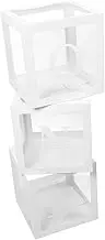 1Set Birthday Balloon Boxes Decorative Party Photo Props for Shower and First Birthday Celebrations Backdrop Decoration for Special Occasions