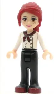 LEGO Friends Minifigure Mia Black Trousers and White Top (Genuine)