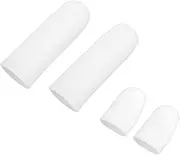 2 Pc Silicone Finger Protectors Toe Cap Cracked Thumb Silicone Finger Guards Valid Wear-resistant Finger Protector Finger Caps Finetaur Finger Guard Leather Case White Peeling Baby