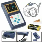 US Seller SPO2 Veterinary pulse oximeter Handheld Pr monitor Vet Tongue Probe+SW