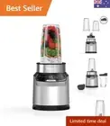Nutri-Blender Pro with Auto-iQ - Cloud Silver - Effortless Nutrition On-the-Go