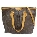 【二手名牌BRAND OFF】LOUIS VUITTON LV 路易威登 棕色 原花 PVC塗層帆布 PALERMO PM 两用包 M40145