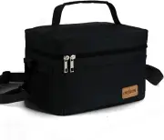 Lunch Bag for Men/Women, Insulated Reusable Lunch Box 10.6” x 6.7” x 6.7”