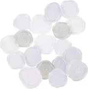 VILLFUL 18Pcs Self Adhesive Wax Seal Stickers for Wedding Invitations Birthday Cards and Present Wrapping Vintage Envelope Seals with Elegant Embossed Patterns