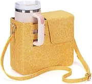 Orgonite Portable Shoulder Bag for Stanley Sports Shoulder Bags, Stanley Cup Bag Water Bottles Carry Bag for Stanley Cup Accessories, C02 Yellow
