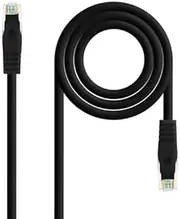 UTP LSZH Cat.6A AWG 24 Network Cable 30cm Black Ideal for High Speed Connections and Computer Networking