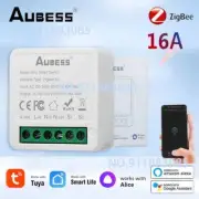 Tuya 16A ZigBee 3.0 Smart Light Switch DIY Mini Smart Home Automation Timing Bre