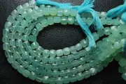 13 inch strand of natural Chalcedony Cube Faceted 8-9mm beads.