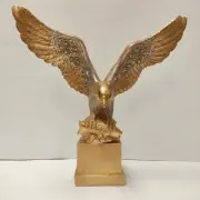 Dynasty Gift Inc 14" Gold Eagle Statue Desk Decorative Figurine QMH11920-48