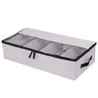Shoes Organizer Reusable Foldable under Bed Storage Case Sturdy
