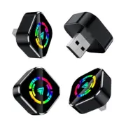 Wireless Carplay & Android Auto USB Adapter Car Dongle Plug ＆ Play RGB Display