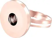 ANDANTE Chunk Ring for Chunks Click Buttons Press Studs Pink 18-20 mm Compatible with All Chunk Manufacturers