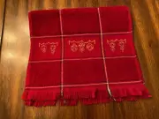 Completed Crosstitch fingertip towel brand new Christmas Towel
