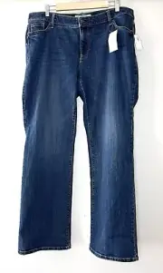 NWT Old Navy Boot Cut Blue Denim Secret Slim Pocket Size 18 Plus