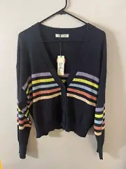 Sunday Steven’s V-Neck Cardigan Size S NWT