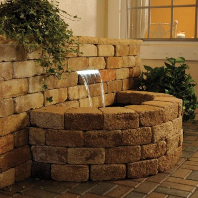 Pond Waterfall Spillway Garden Outdoor LED Lighted Crystal Water Cascade 14 In.
