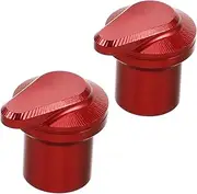 LOORGVEL 2pcs Aluminum Valve Stem Caps for Motorcycles Air Caps for Series Easy Installation Stylish Design Enhanced Tire Pressure Maintenance