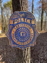 Custom Wood and Epoxy Inlay Police Sheriff Deputy Badge