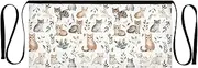 [Joitme] Watercolor Cute Cats Aprons, Apron for Man, Apron Women, Watercolor Cute Cats