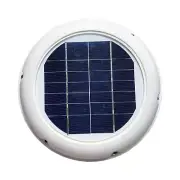 2.5W Solar Vent Fan 60CFM Ventilation Extractor Glass Solar Panel for Boat Shed
