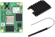 Waveshare Pi CM4 Compute Module 4 in 4GB RAM 32GB eMMC Flash with WiFi, Comes with Heatsink