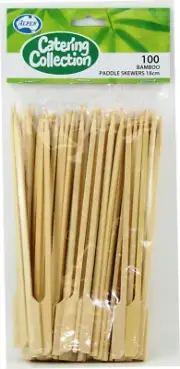 Alpen Bamboo Paddle Skewers (Pack of 100), 180 Mm Length