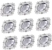HEALSOPTHY 10pcs Pearl Shoe Decoration Stickers Alloy Rhinestone Clips for Flats Boots Sandals Versatile DIY Accessories for Instant Shoe Makeover