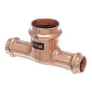 Viega Copper Press Tee 1/2"x1/2"x1" Lead Free Potable Water Application 5-Pack