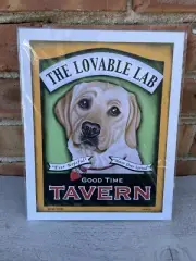 Retro Pets Krista Brooks Yellow Lab • The Lovable Labrador Retriever 8x10 Print