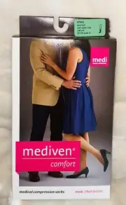 Mediven Comfort Compression Socks 47303 Calf OT Size 3 20-30 Natural III NEW