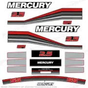Fits Mercury 260hp Racing 2.5L Decal Kit - Custom Red/Grey